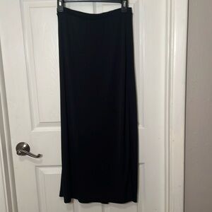 Petite Sophisticate black maxi skirt